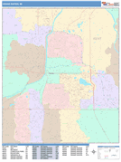 Grand Rapids Digital Map Color Cast Style